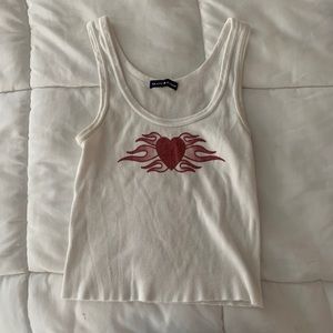 Brandy Melville Heart Tank Top